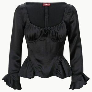 Staud Toya Long Sleeve Top